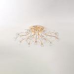 Crystal Flower Ceiling Light