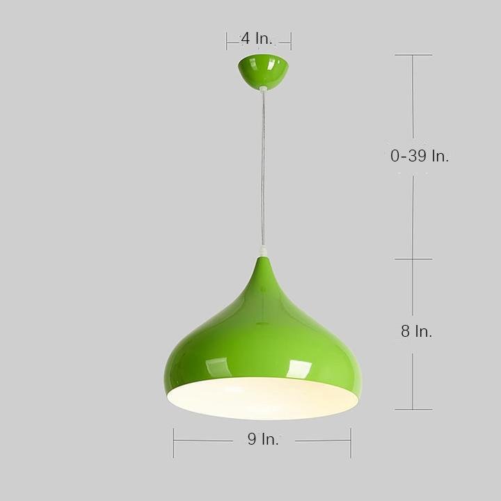 9 Inch Led Halogen Incandescent Metal Dome Bowl 1 Light Pendant Downlight Lighting
