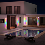 Linear Led Long Outdoor Wall Light Minimalist Exterior Wall Mount Lights Waterproof For Porch
