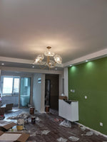 Luxury Lotus Leaf Chandelier Modern Gold Glass Pendant Light for Living Room Dining Room