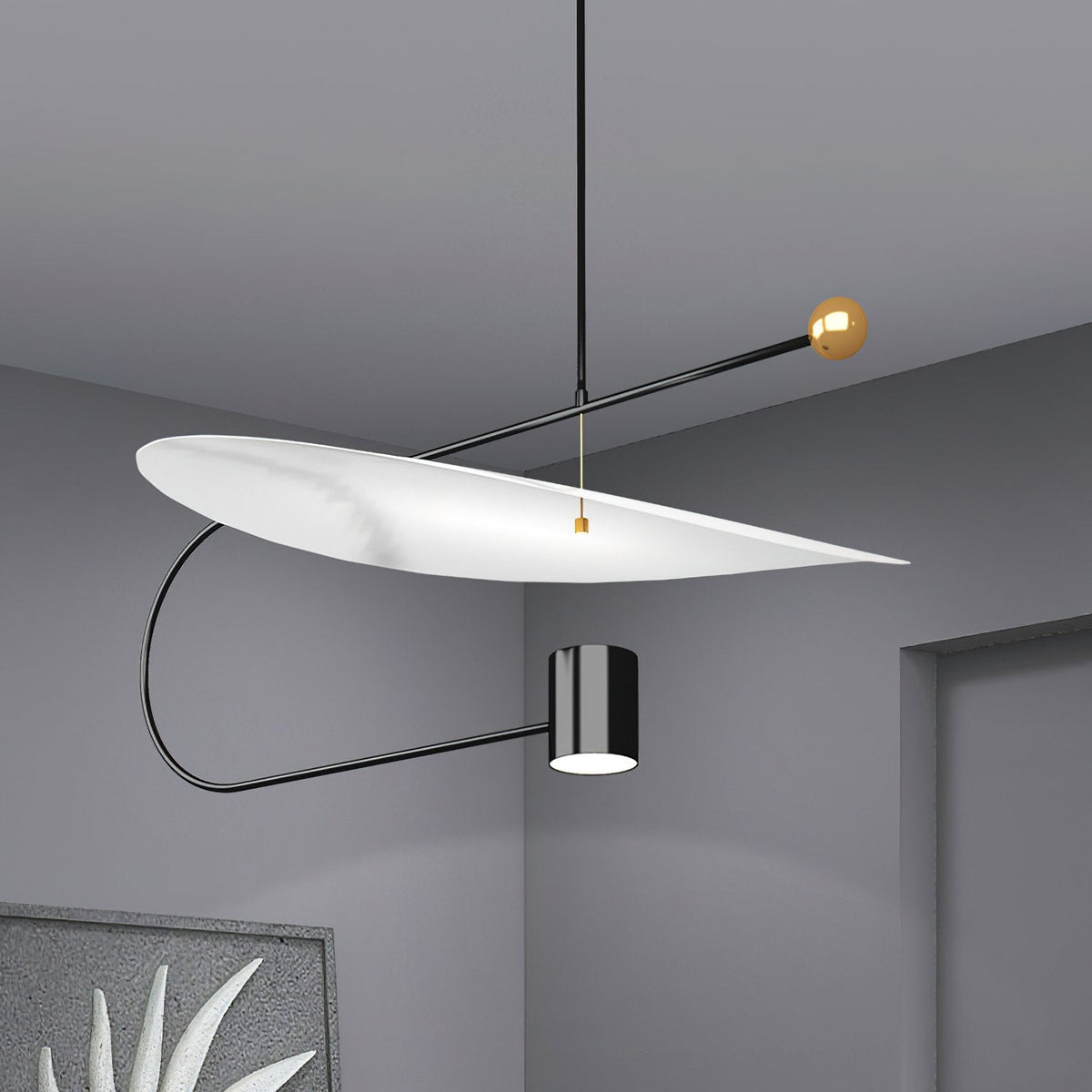 Dilano Modern LED Pendant Light Nordic Minimalist Chandelier for Dining Room & Living Room