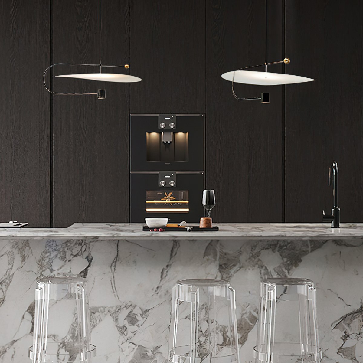 Dilano Modern LED Pendant Light Nordic Minimalist Chandelier for Dining Room & Living Room
