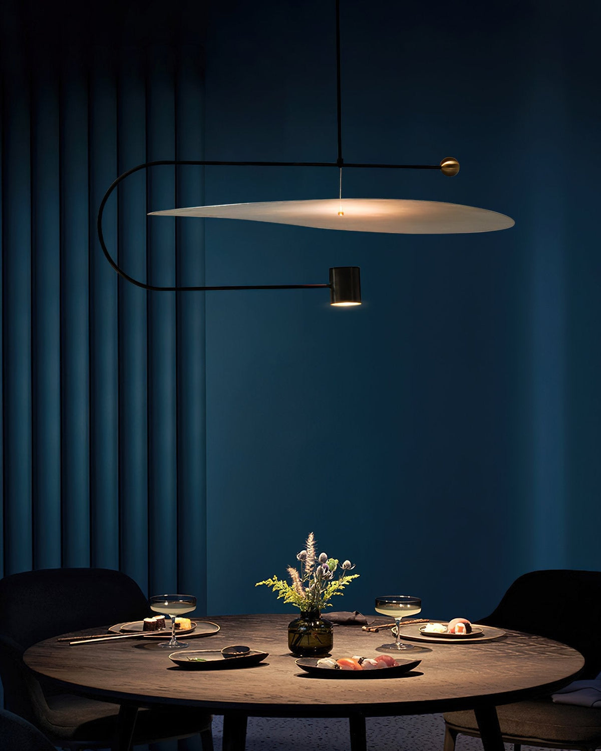 Dilano Modern LED Pendant Light Nordic Minimalist Chandelier for Dining Room & Living Room