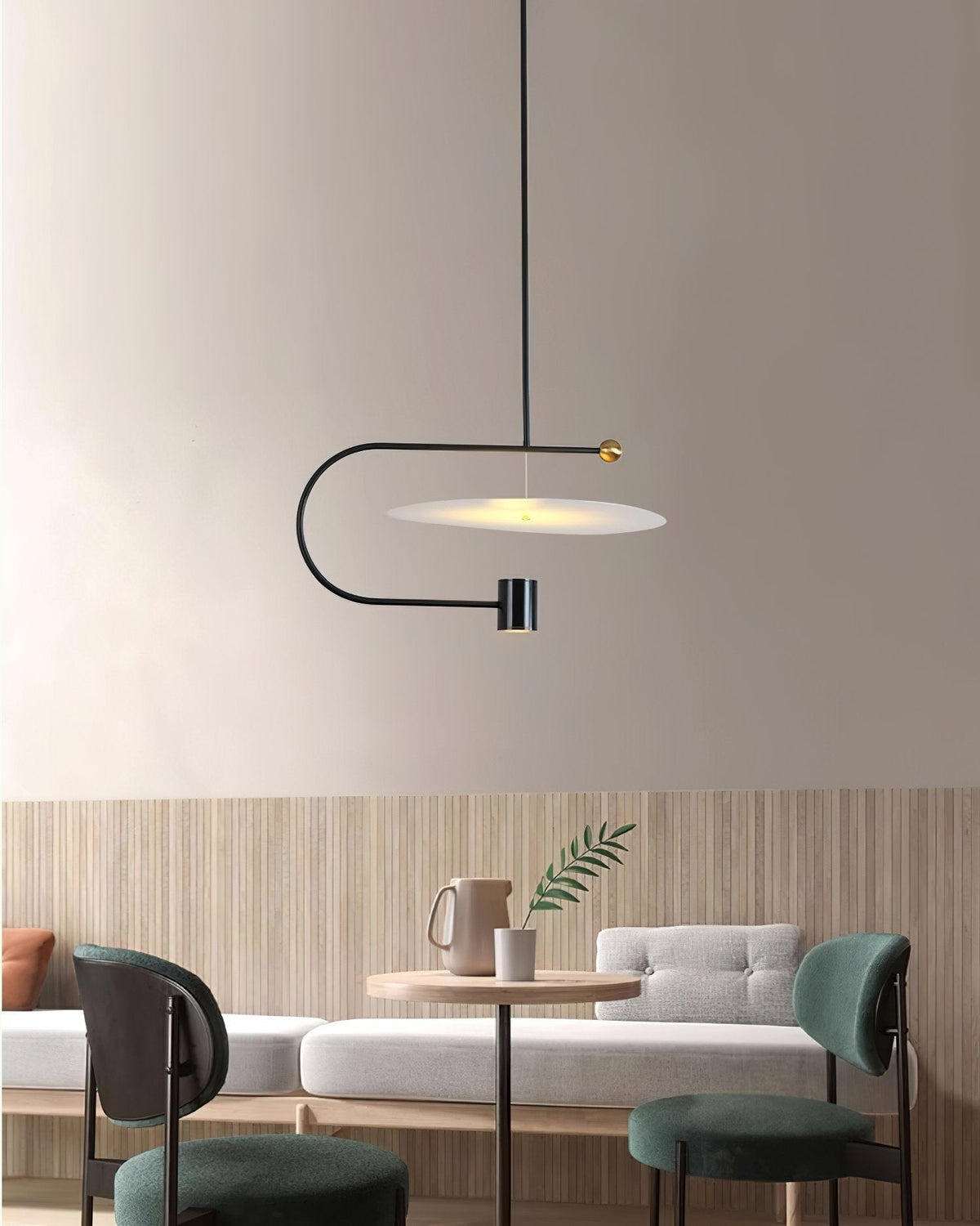 Dilano Modern LED Pendant Light Nordic Minimalist Chandelier for Dining Room & Living Room