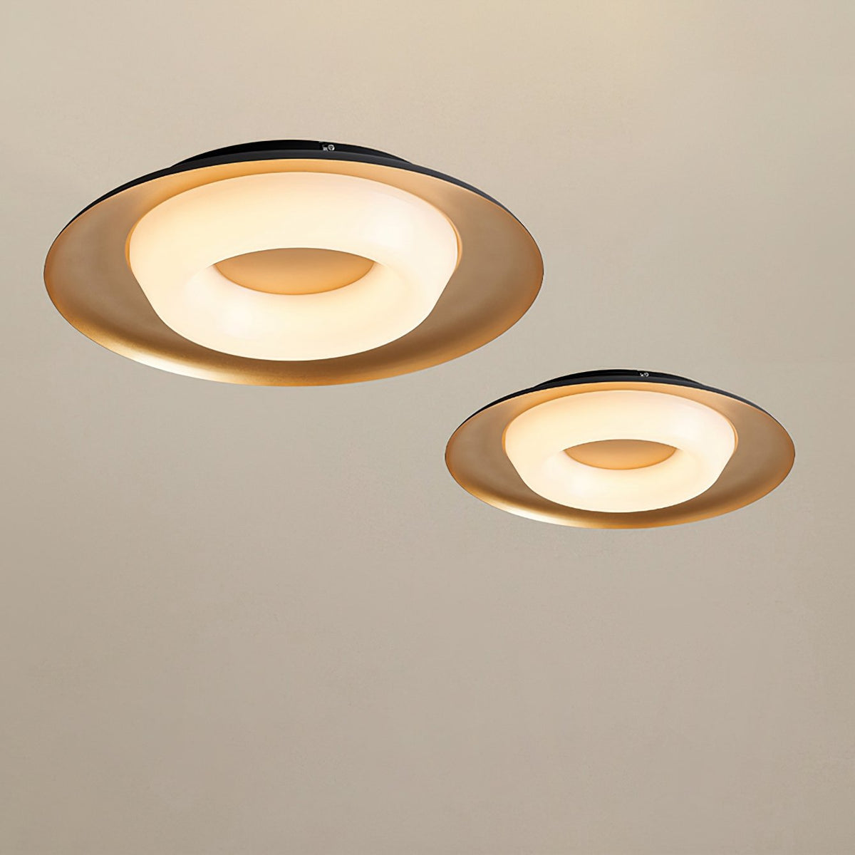 Modern LED Ceiling Light Flush Mount Donut Chandelier for Living Room Bedroom