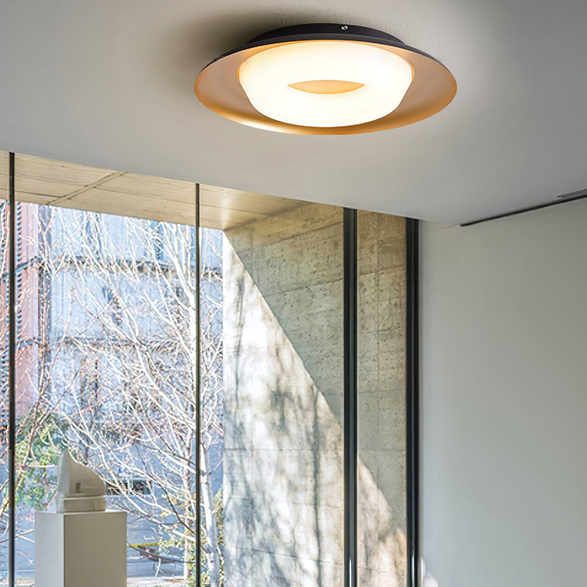 Modern LED Ceiling Light Flush Mount Donut Chandelier for Living Room Bedroom