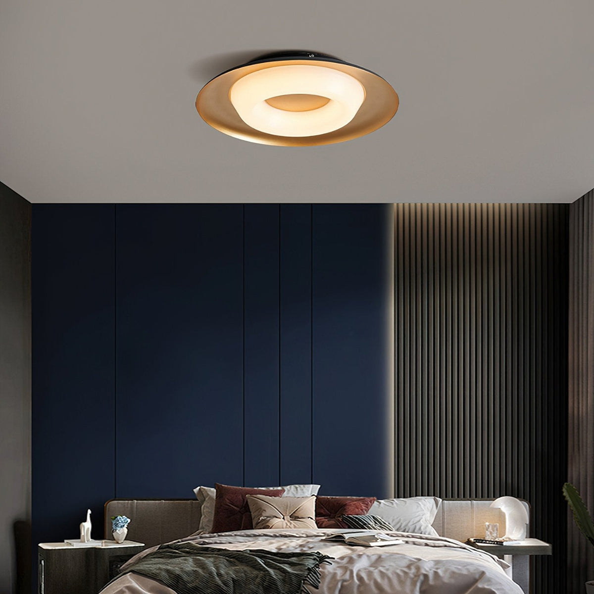 Modern LED Ceiling Light Flush Mount Donut Chandelier for Living Room Bedroom