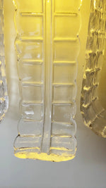 Elegant Murano Leaf Shape Glass Wall Sconce