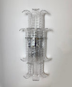 Elegant Murano Leaf Shape Glass Wall Sconce