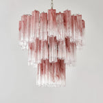 Elegant Murano Pink Rose Chandelier