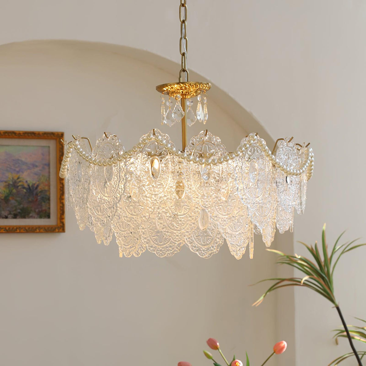 embossed-pearls-crystal-chandelier