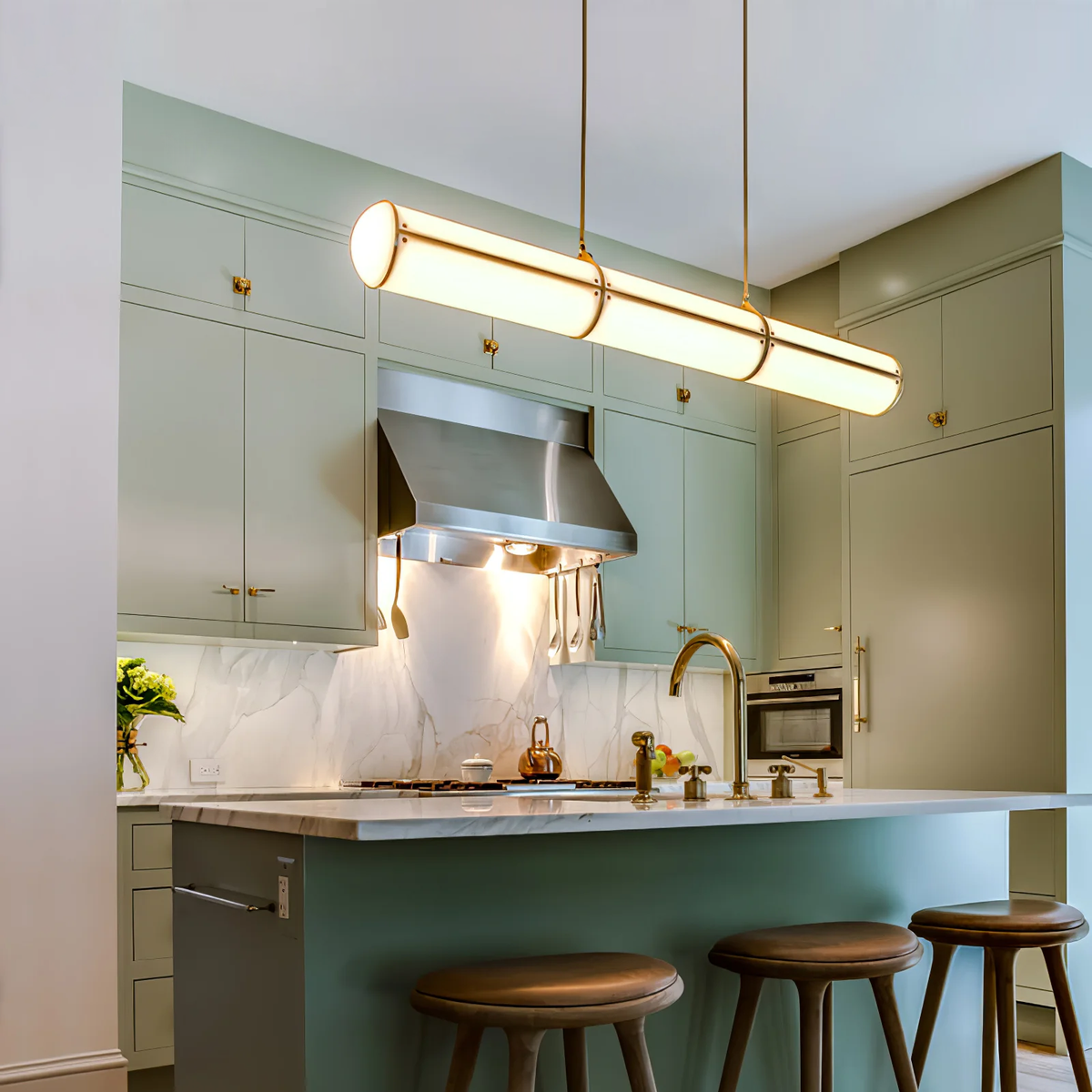 Cylindrical Endless Pendant Light