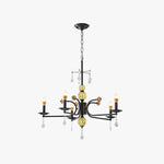 Luxury Crystal Chandelier Modern Black Tree Branch Pendant Light for Living Room Dining Room