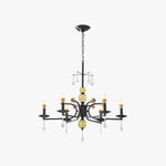 Luxury Crystal Chandelier Modern Black Tree Branch Pendant Light for Living Room Dining Room
