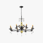 Luxury Crystal Chandelier Modern Black Tree Branch Pendant Light for Living Room Dining Room