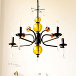 Luxury Crystal Chandelier Modern Black Tree Branch Pendant Light for Living Room Dining Room