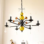 Luxury Crystal Chandelier Modern Black Tree Branch Pendant Light for Living Room Dining Room