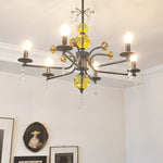 Luxury Crystal Chandelier Modern Black Tree Branch Pendant Light for Living Room Dining Room