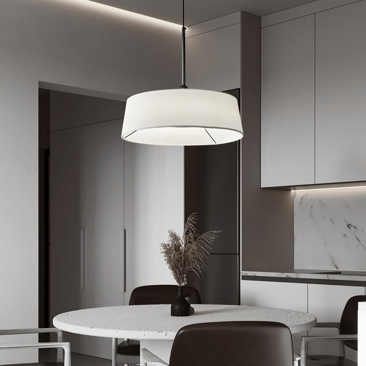 Exos Copper LED Pendant Light Modern Dining Room Fixture