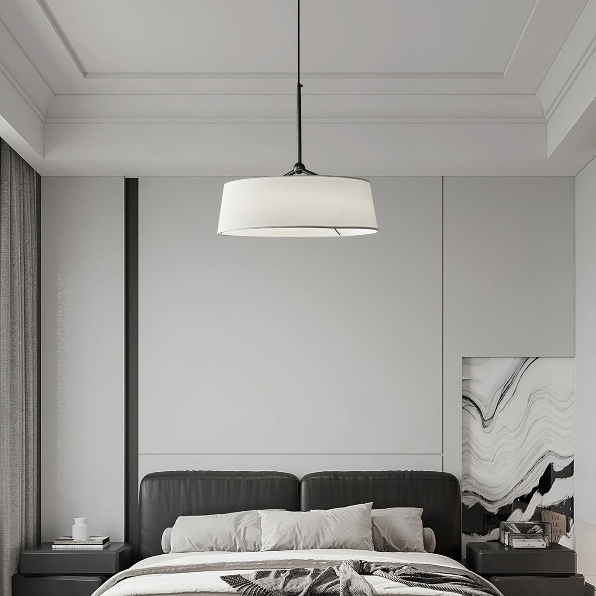 Exos Copper LED Pendant Light Modern Dining Room Fixture
