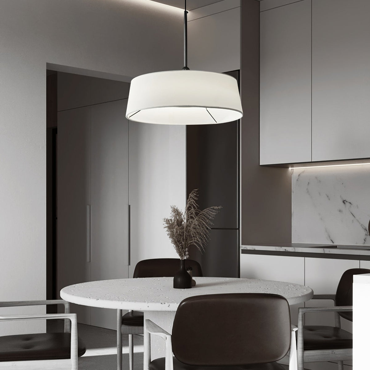 Exos Copper LED Pendant Light Modern Dining Room Fixture