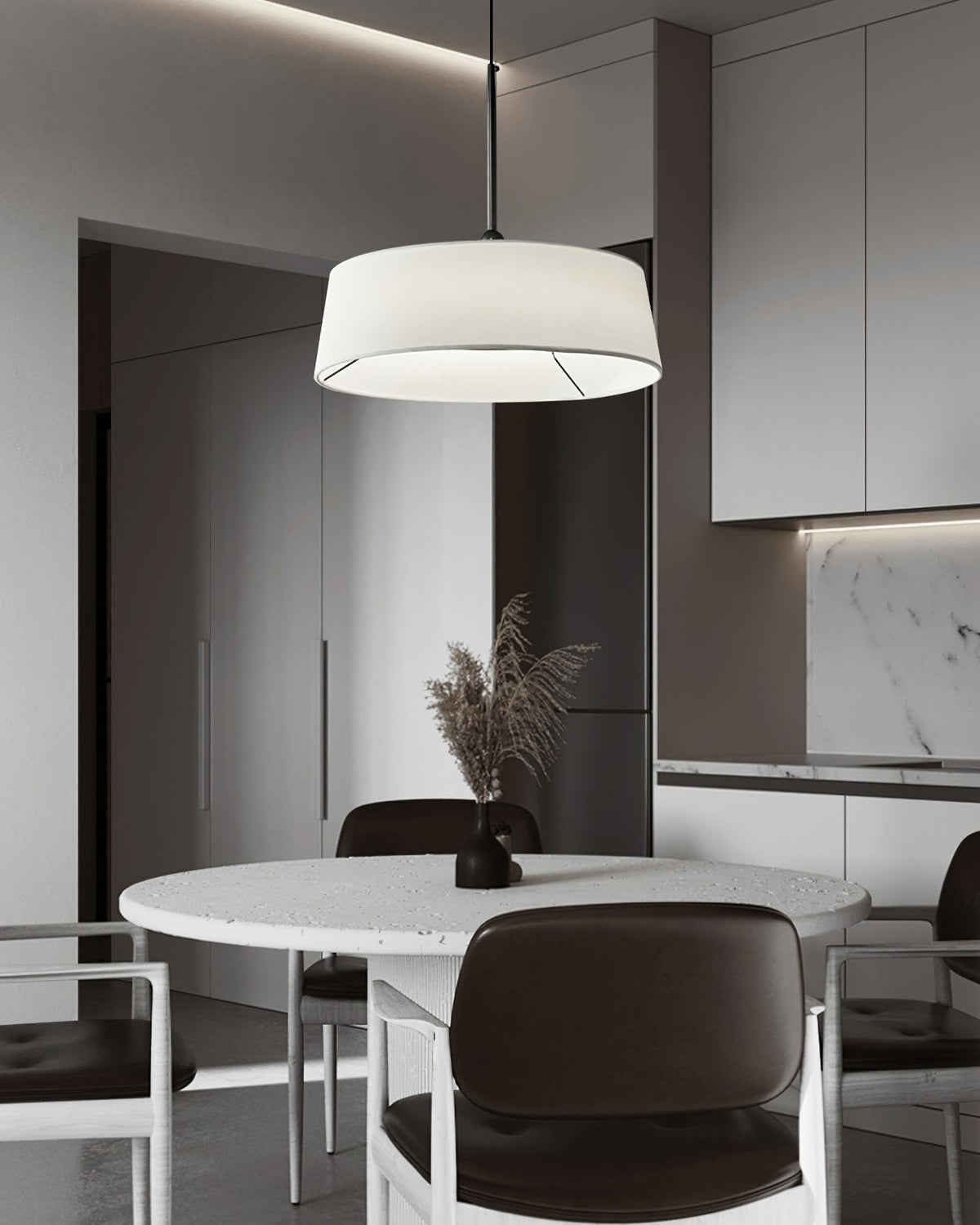 Exos Copper LED Pendant Light Modern Dining Room Fixture
