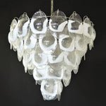 Exquisite Murano Transparent Glass Chandelier