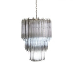 Fantastic Murano Prisms Transparent Chandelier