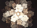 Fantastic Murano Smoked Glass Tube Chandelier