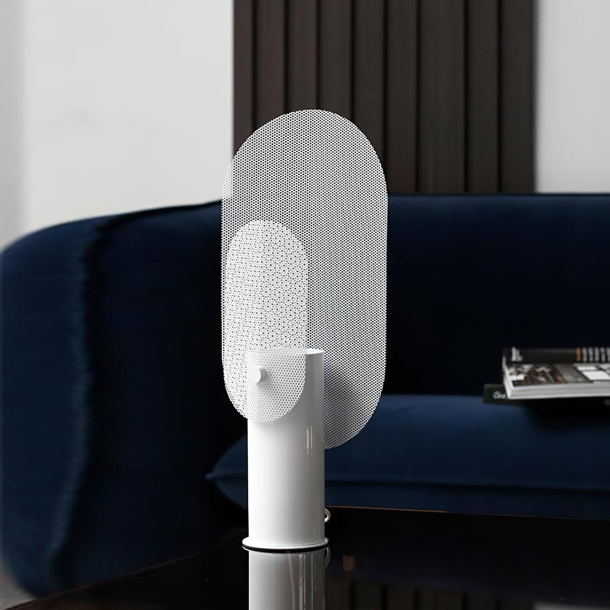 Filter Table Lamp - Modern Metal Accent Light for Bedroom, Living Room & Office