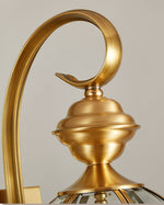 Antique Brass Outdoor Wall Light with Clear Glass - Thecargoods Lamp