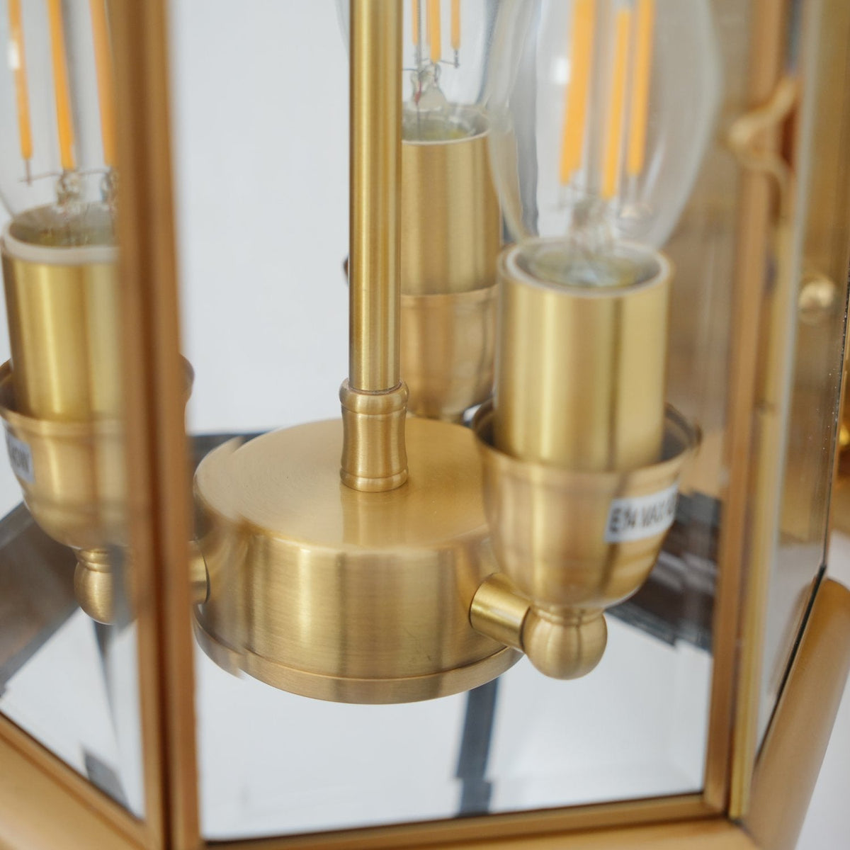 Antique Brass Outdoor Wall Light with Clear Glass - Thecargoods Lamp