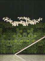 Gold White Leaves Combination Gingko Chandeliers