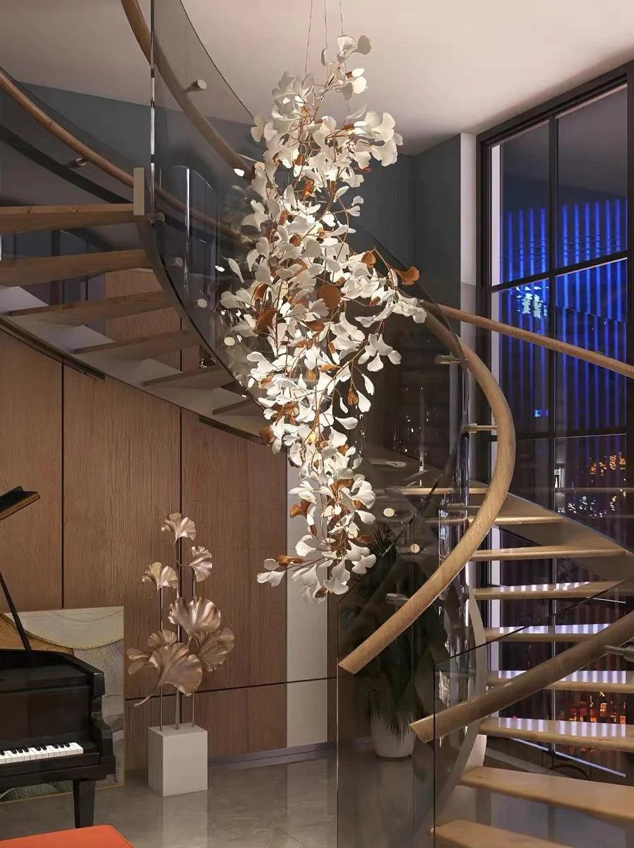 ginkgo-leaf-cluster-chandelier