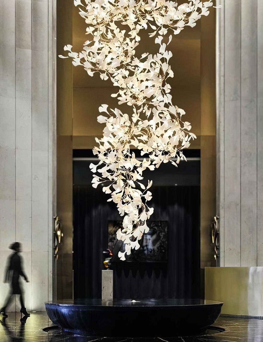 ginkgo-leaf-cluster-chandelier
