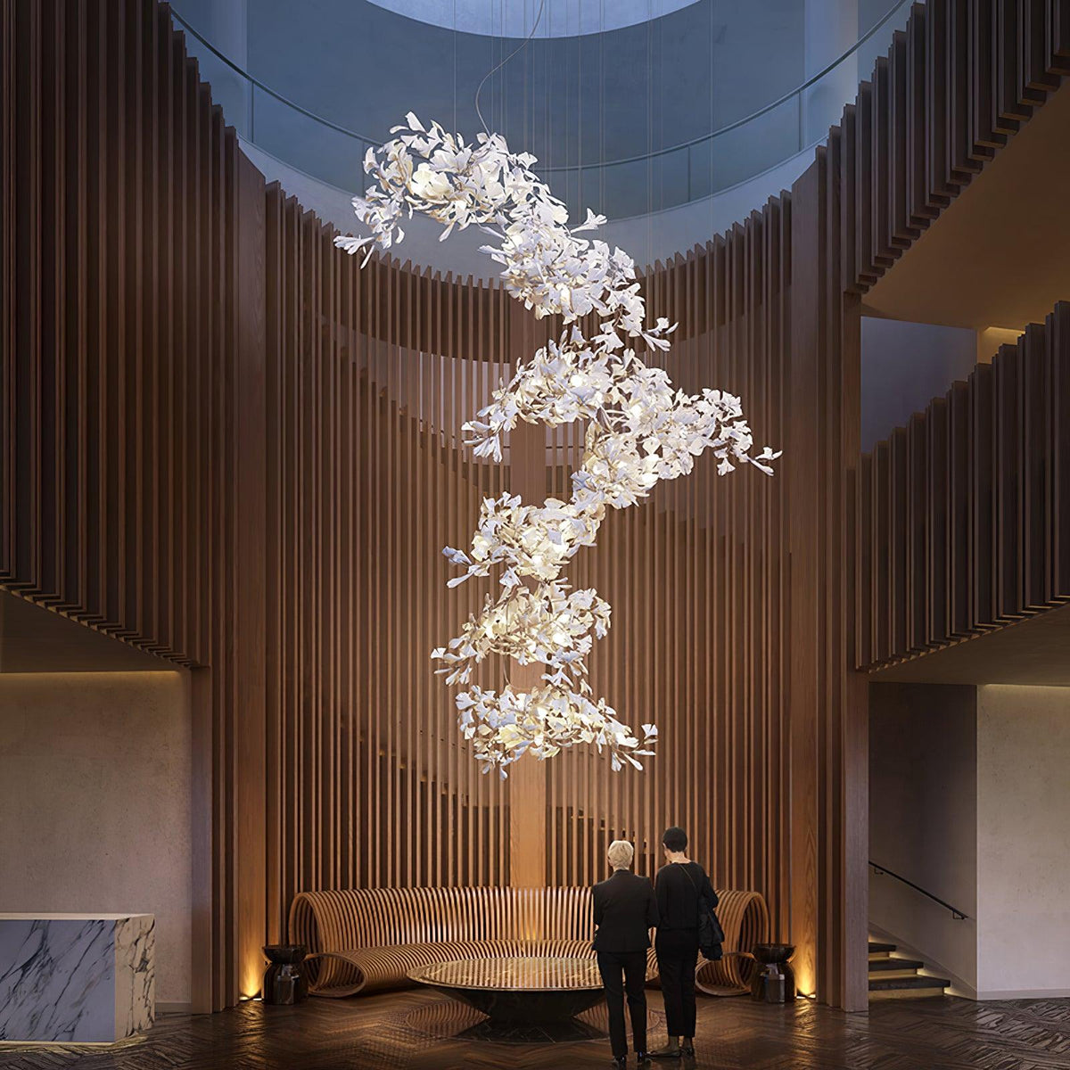 ginkgo-leaf-cluster-chandelier