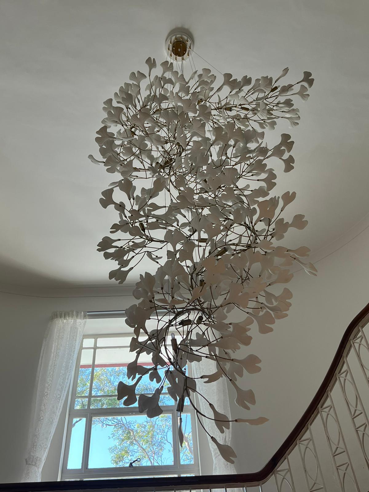 ginkgo-leaf-cluster-chandelier