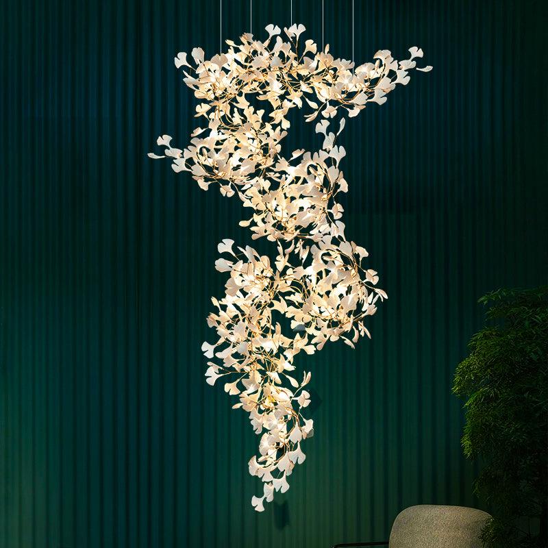 ginkgo-leaf-cluster-chandelier