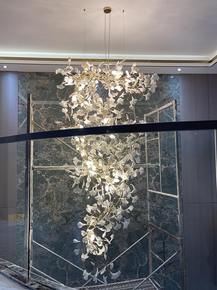 ginkgo-leaf-cluster-chandelier