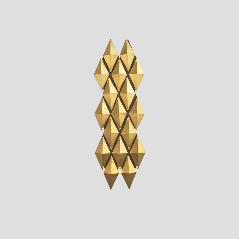Luxury Gold Honeycomb LED Wall Sconce Modern Bedroom Lighting Fixture