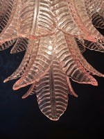 Gorgeous Murano Felci Pink Glass Chandelier