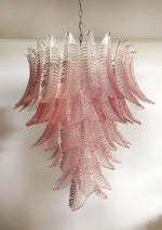 Gorgeous Murano Felci Pink Glass Chandelier