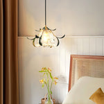 Green Leaf Floral Pendant Light