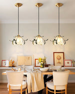 Green Leaf Floral Pendant Light