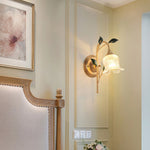 Green Leaf Floral Wall Light