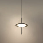 Modern LED Pendant Light Black White Minimalist Ceiling Lamp for Dining Room