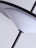 Modern LED Pendant Light Black White Minimalist Ceiling Lamp for Dining Room