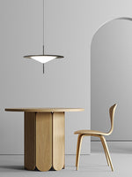Modern LED Pendant Light Black White Minimalist Ceiling Lamp for Dining Room