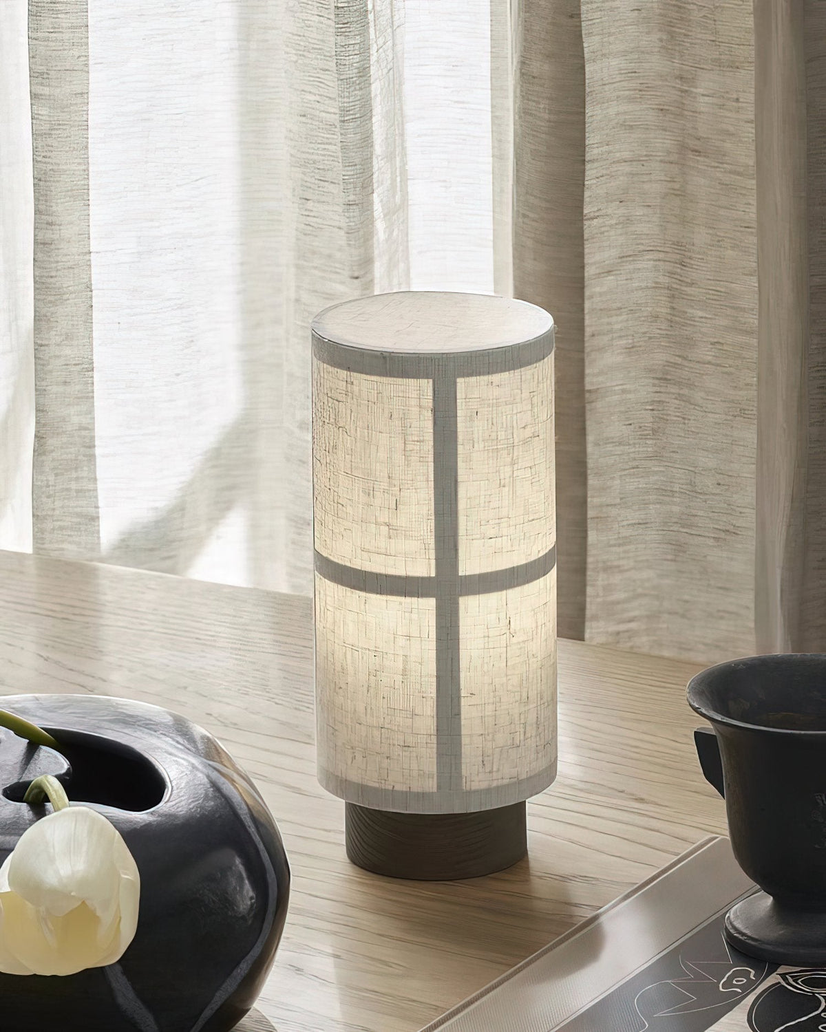 Hashira Portable Table Lamp Modern Japanese Design USB Rechargeable