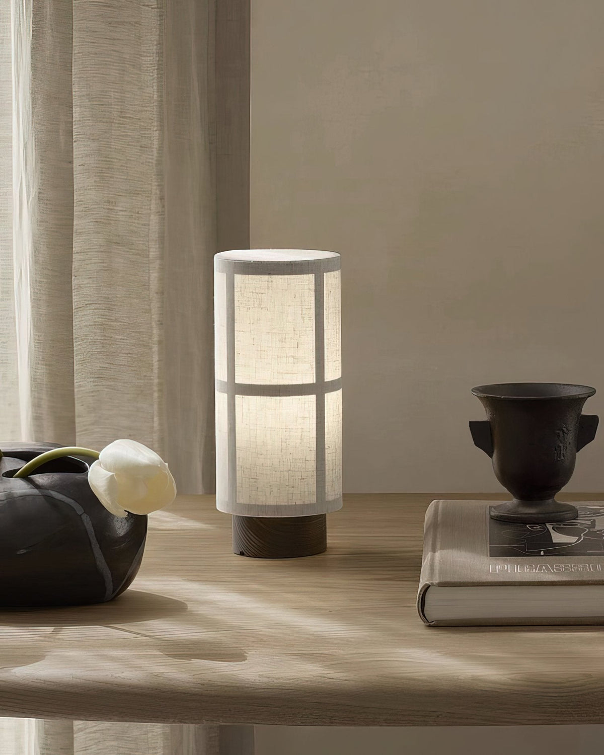 Hashira Portable Table Lamp Modern Japanese Design USB Rechargeable